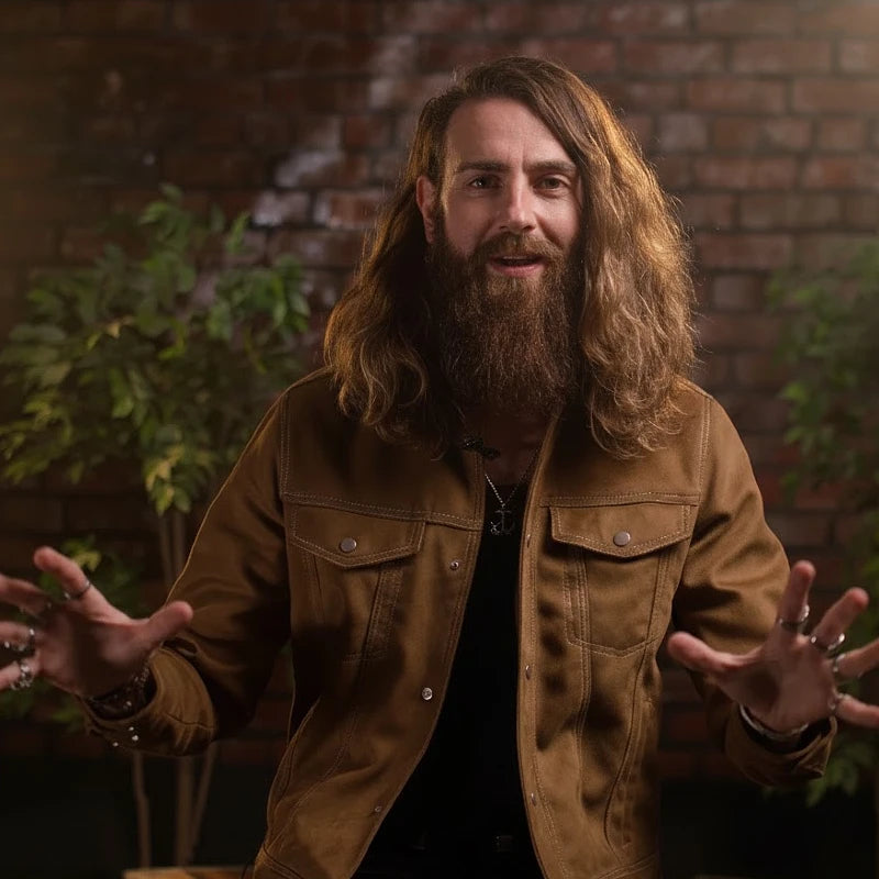 Adam brown from radio x inviting people to join the 90 day beard challenge