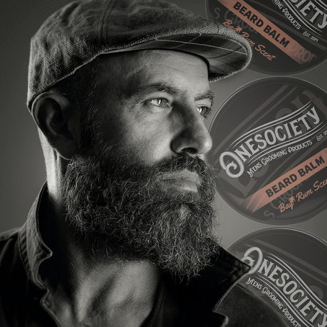 big beard, beard care, mens grooming products onesociety one society beard balm for dry beard beard care products, natural vegan friendly balm for your beard to control and style