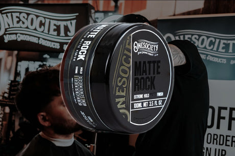 One society ultra strong matte finish hair styling product matte rock