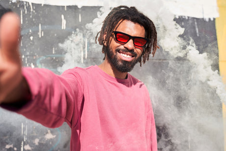 man enjoying sun, spring, one society onesociety beard care men's grooming products