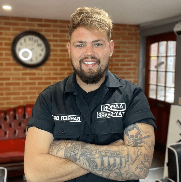 Gould's Barber Arron Otley Onesociety Barber Ambassador.