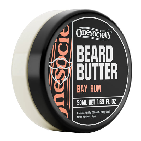 Bay Rum Beard Butter Cream Made by One Society Men's Grooming Products