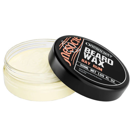 Bay Rum Moustache wax by One Society Men's Grooming Products