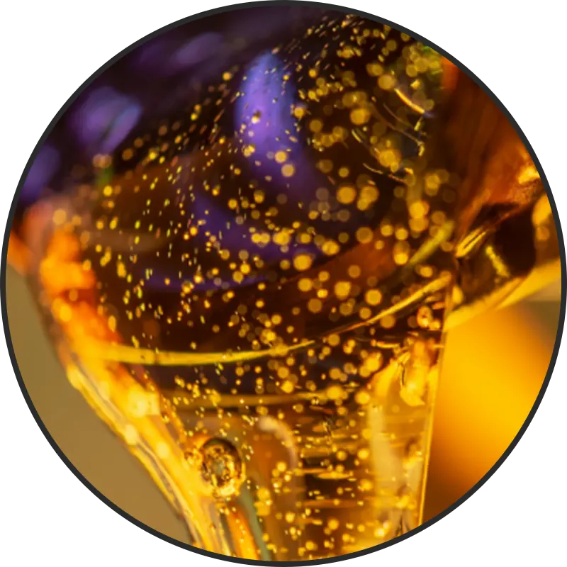 Rich Beard oil pouring out of bottle