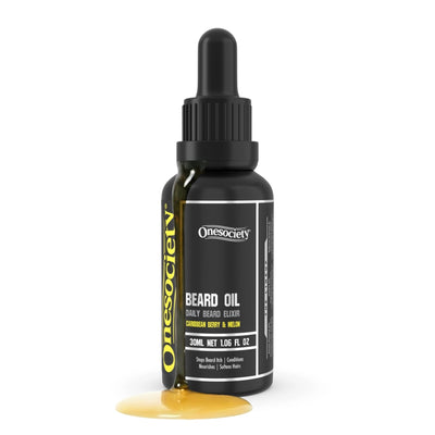 Berry and melon beard oil by one society