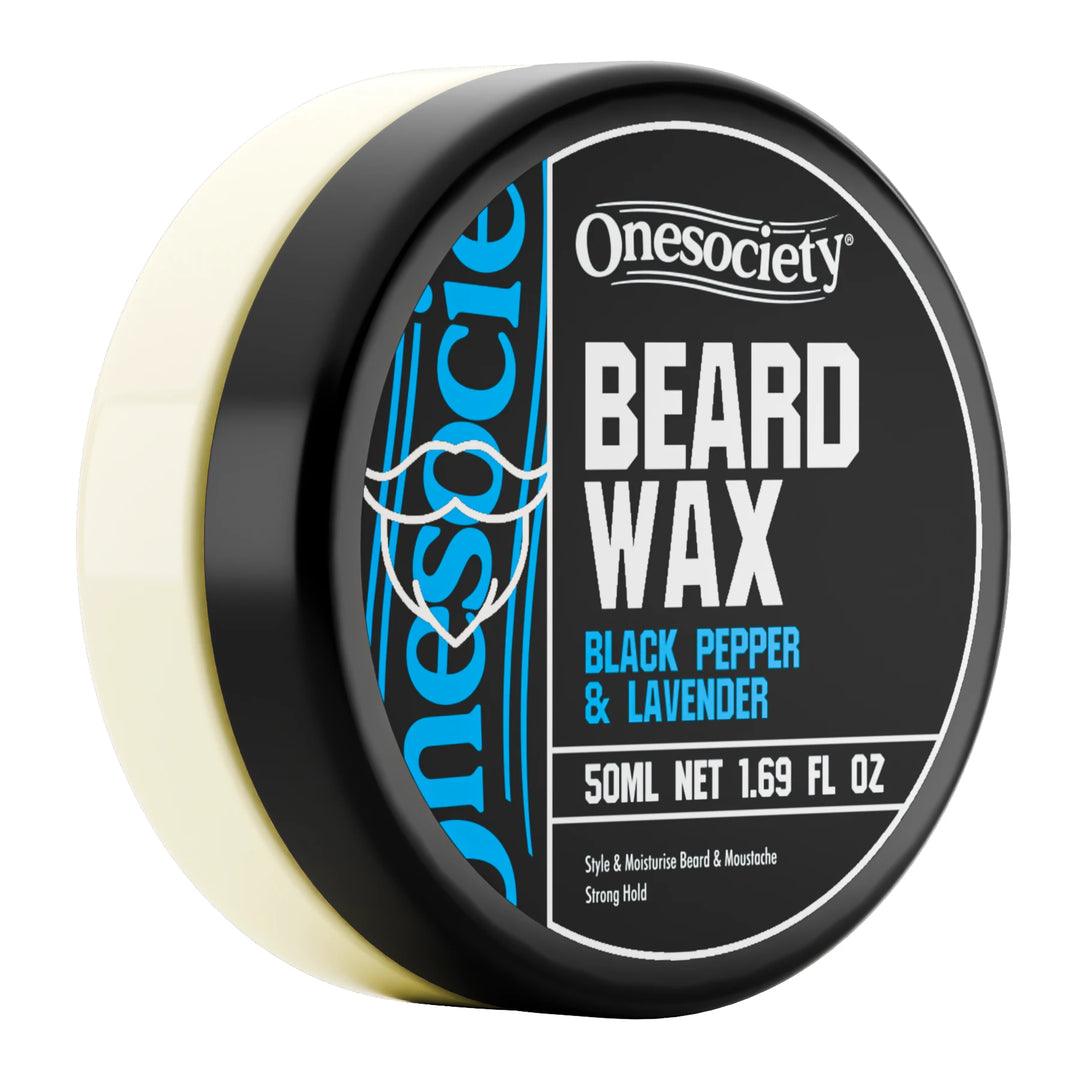 Black Pepper and Lavender Strong Hold Beard Wax by One Society