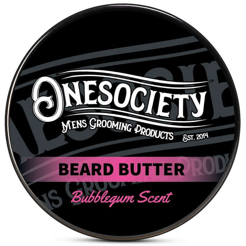 Onesociety Bubblegum beard butter. Made in the UK for men with beards.