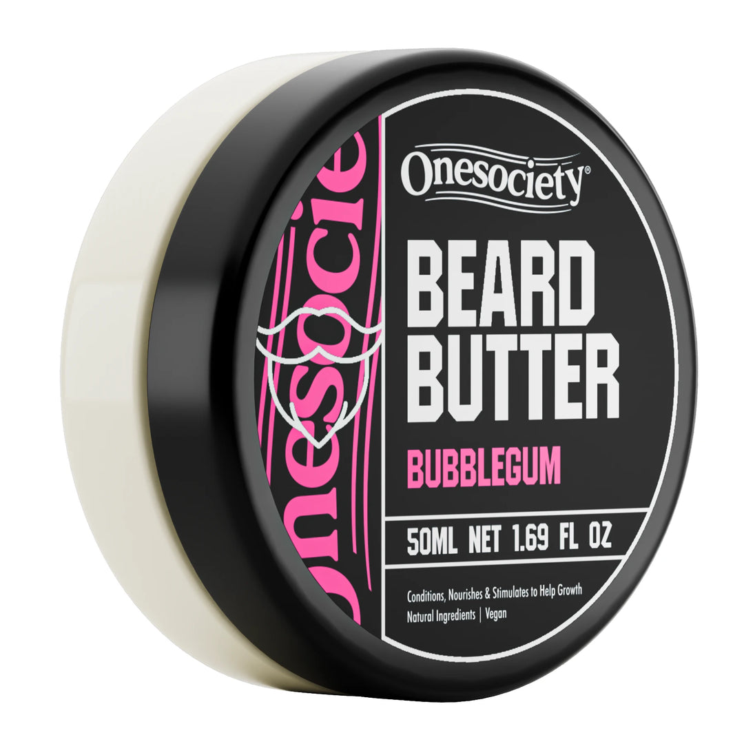 Bubblegum Beard Butter Cream Made by One Society Men's Grooming Products