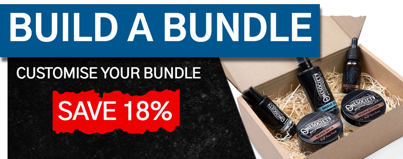 build a bundle with one society men's grooming products save 18%