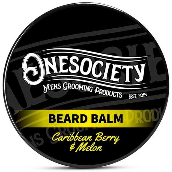 Onesociety Caribbean Berry & Mellon Beard Balm - One Society Organic Vegan Grooming