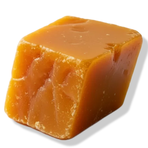 Carnauba wax on transparent background
