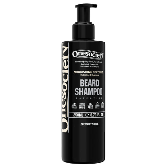 One society nourishing coconut beard wash for men.