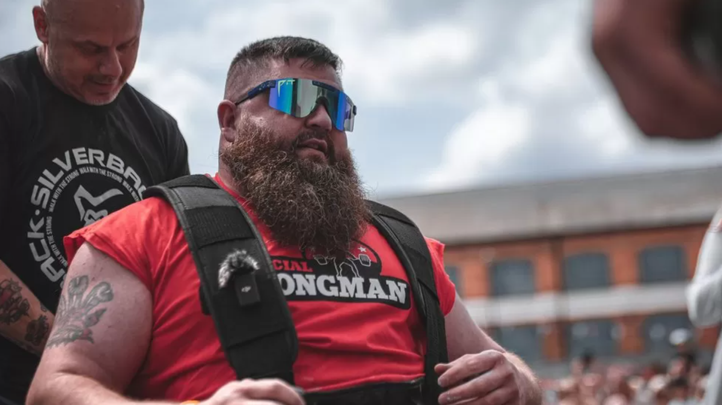 David Walsh Worlds Strongest Disabled Man. One society brand ambassador. Onesociety strongman.