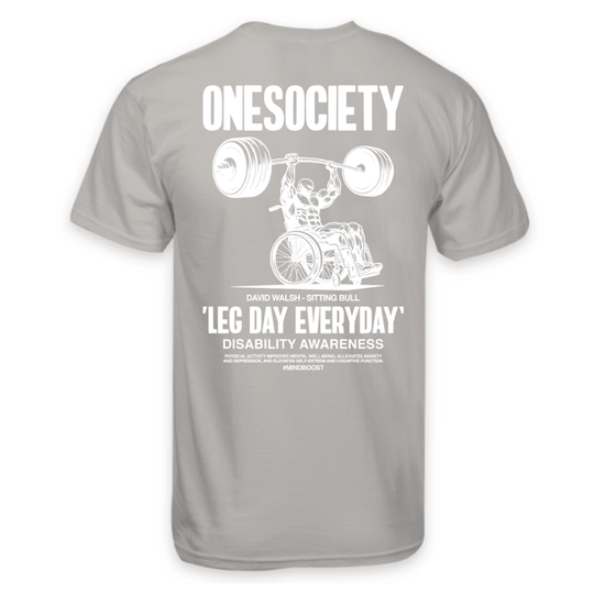 Back of Desert Dust Leg day everyday gym t-shirt