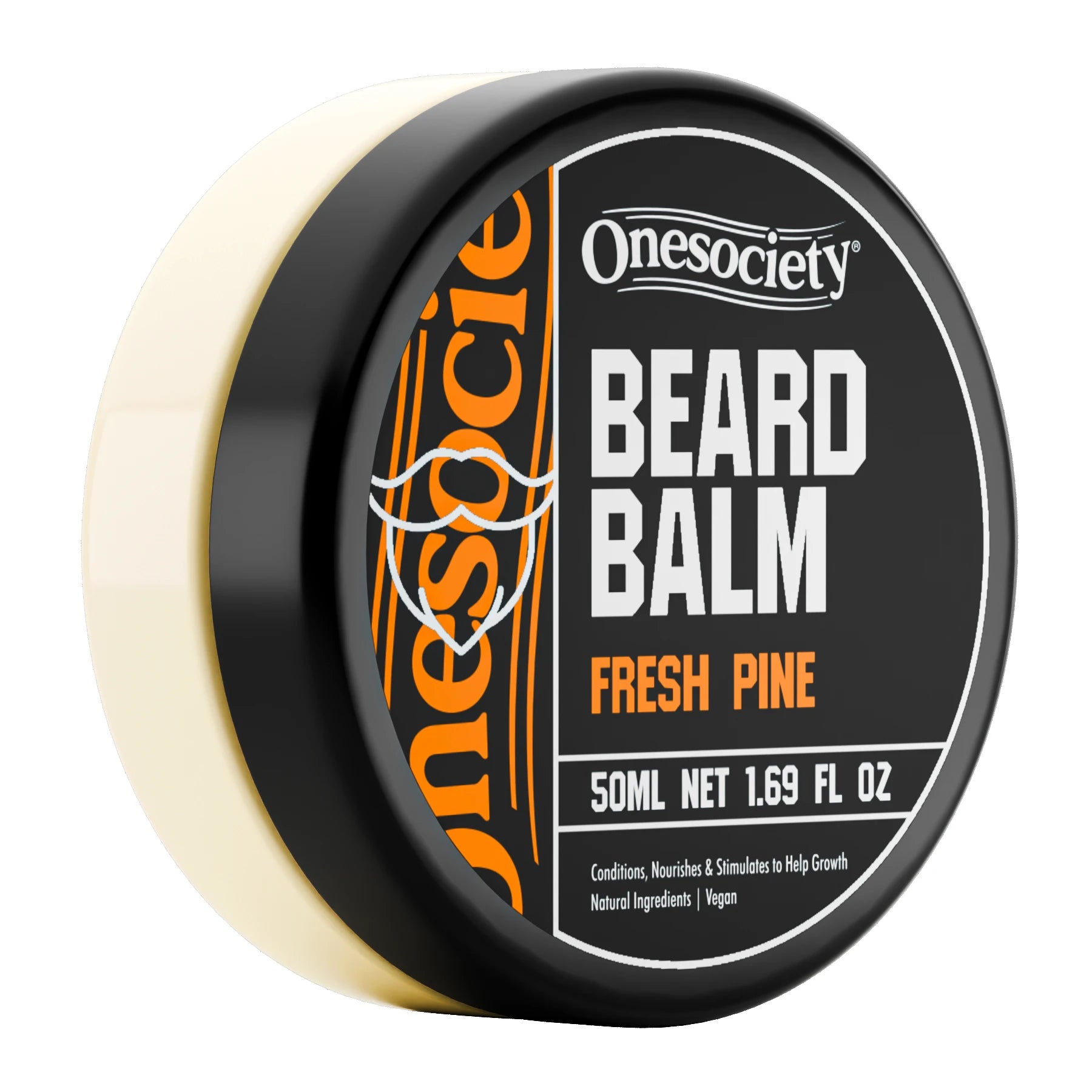 Fresh Pine Beard Balm for Styling made by One Society Men's Grooming Products