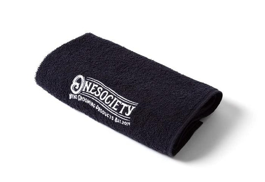 One Society Premium 100% Cotton Towel by Onesociety - Softness and Quality You Can Feel. Men's Black Gym Towel.