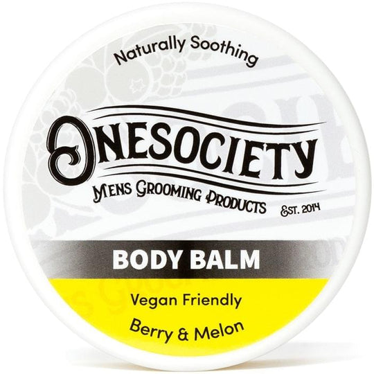 Onesociety Berry and Melon Scented Vegan Body Balm - Perfect for Tattoo Aftercare and Body Moisturizing by One Society Men's Grooming Products