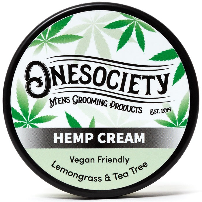 onesociety one society ultra thick hemp cream for dry and cracked skin, can be used for tattoo aftercare 