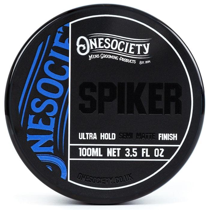 One Society Extreme Hold Hair Styling Crème - Strong and Flexible - Made in the UK - Perfect for Creating Your Desired Hairstyle - Fierce Hold on Dry Hair, Flexible Hold on Towel-Dried Hair - Easily Washes Out with Fruity Fragrance - Recycled Sea Plastic Packaging - Hold Level 10 - Semi-Matte Finish. Onesociety Mans Hair Gel with a super strong hold.