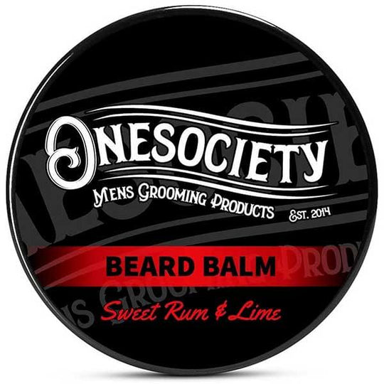 Onesociety Sweet Rum & Lime Beard Balm - One Society Organic Vegan Grooming