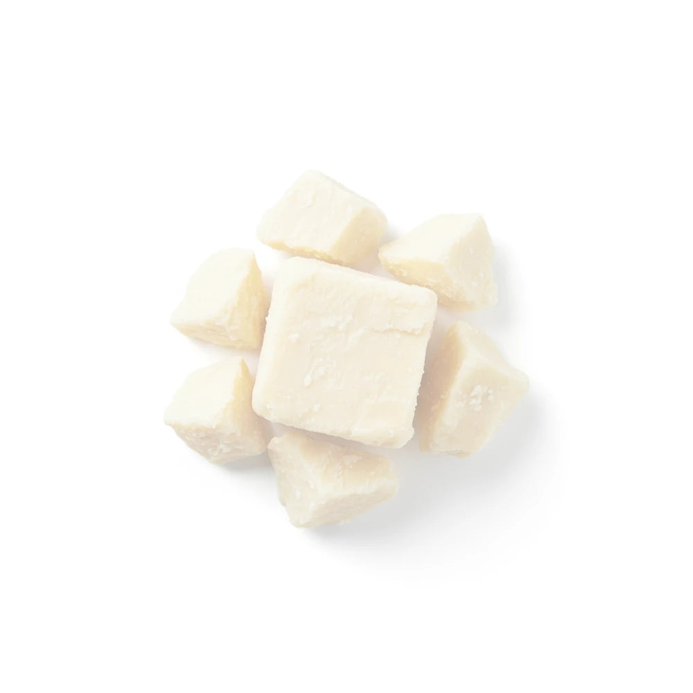 Shea butter on a white background faded