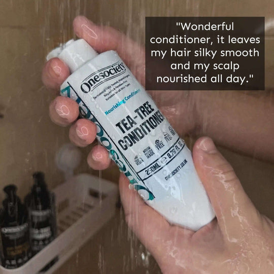 Shower with One Society Tea Tree Conditioner