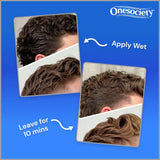 before and after using one society matte hair clay