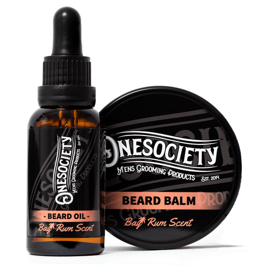 One Society Beard Oil & Balm Combo - Complete Beard Care Solution for a Healthy and Stylish Beard. Onesociety.