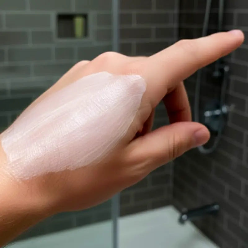 Hand with onesociety hemp cream for men on