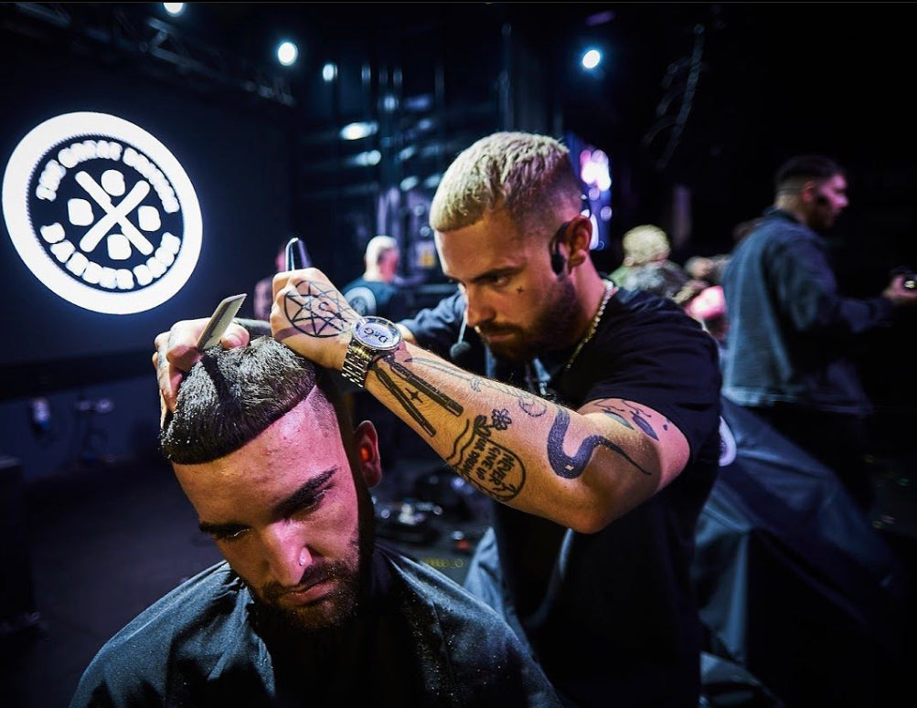 Callum Butler onesociety one society mens grooming products brand ambassador The great british barber bashcool hair style