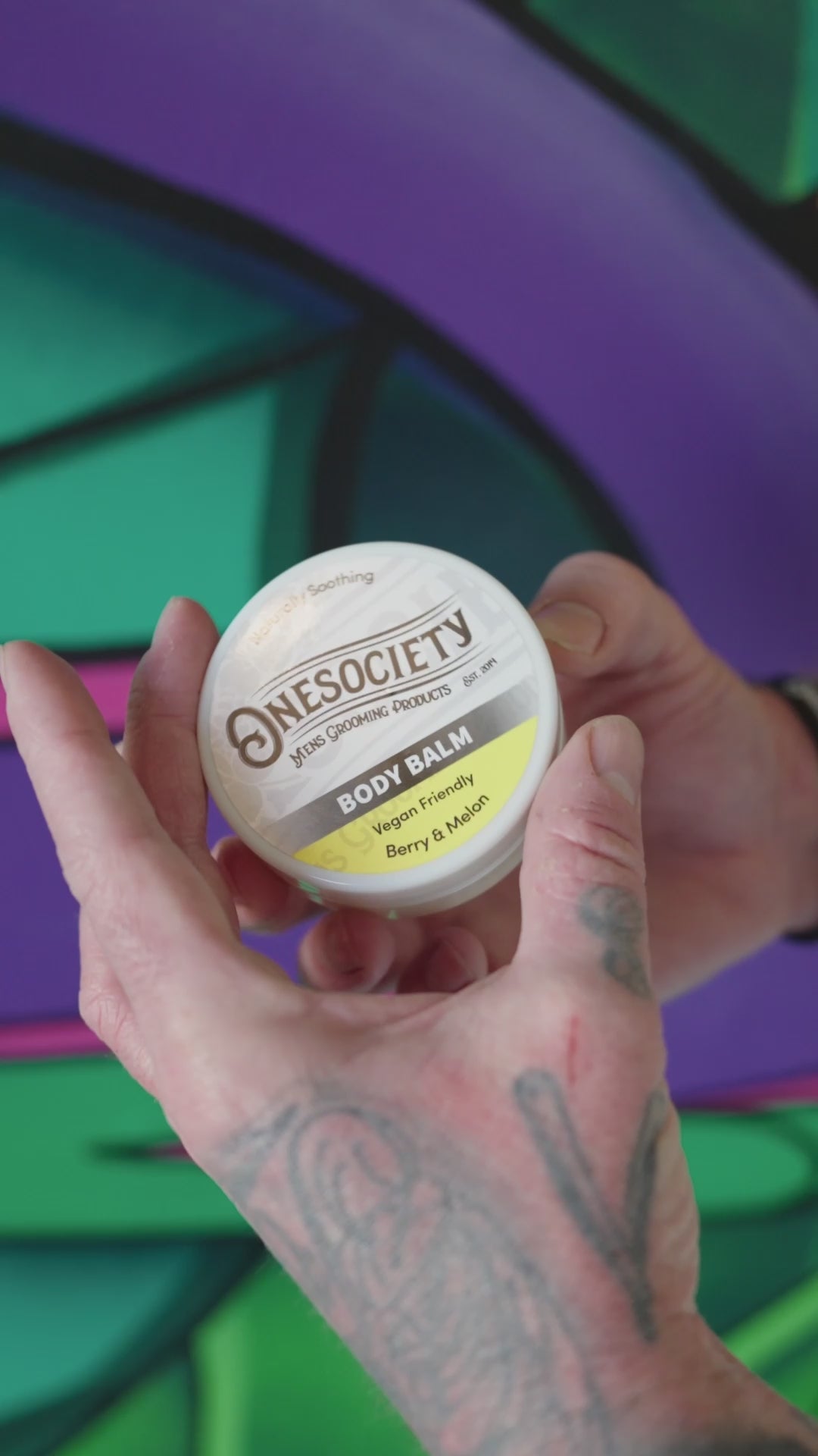 One Society Body Balm Vegan Friendly. Onesociety Men's Tattoo Aftercare Body Butter.